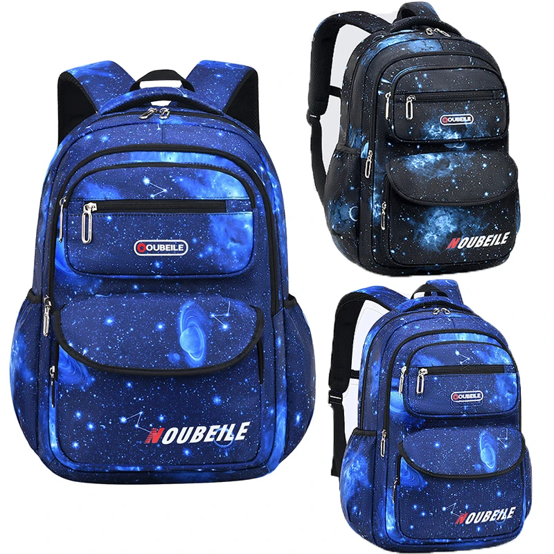 Children School Bags Boys Backpack Kids Primary Book Bag Cosmic Starry Sky School Backpack Waterproof Schoolbag Teen Rucksack