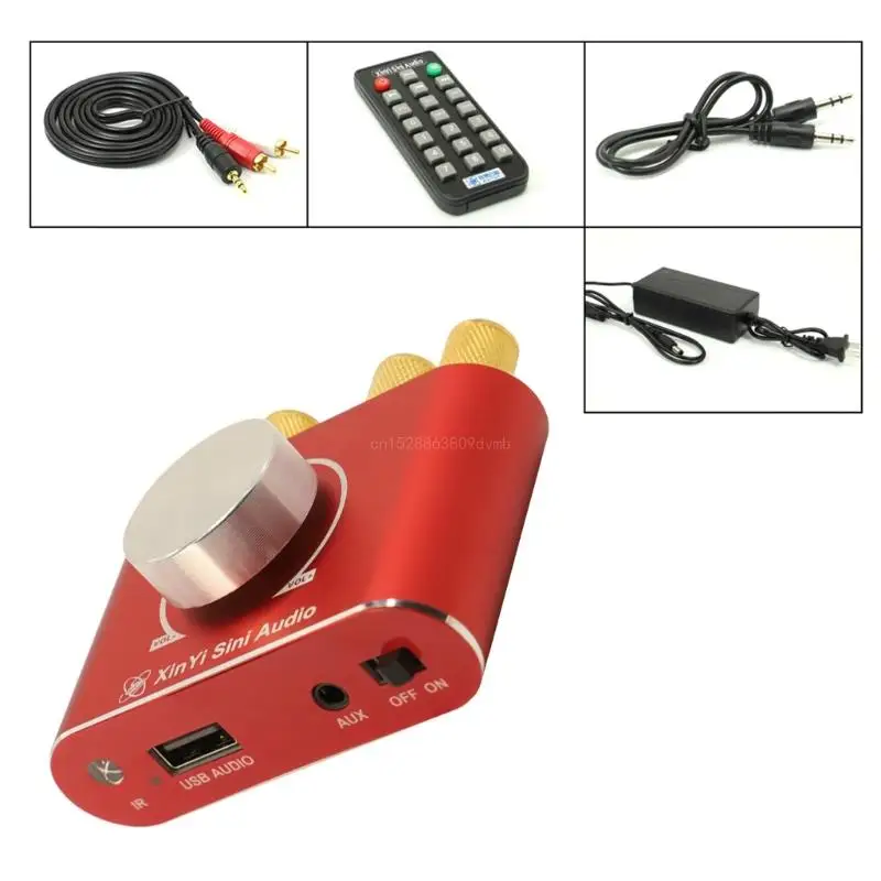 Remote Control HIFI Bluetooth-compatible Amplifier Board 15Wx2 Stereo Digital Power AMP Amplificador Home Theater