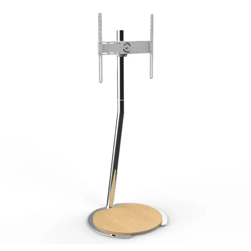 Heavy Duty Stable Removable TV Floor Stand Height Adjustable Mobile Cart with Wheel Base