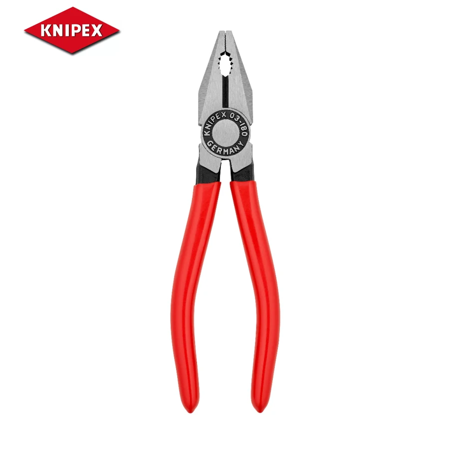 

KNIPEX Combination Pliers with Gripping Zones for Flat and Round Material Suitable for Versatile Use 0301180