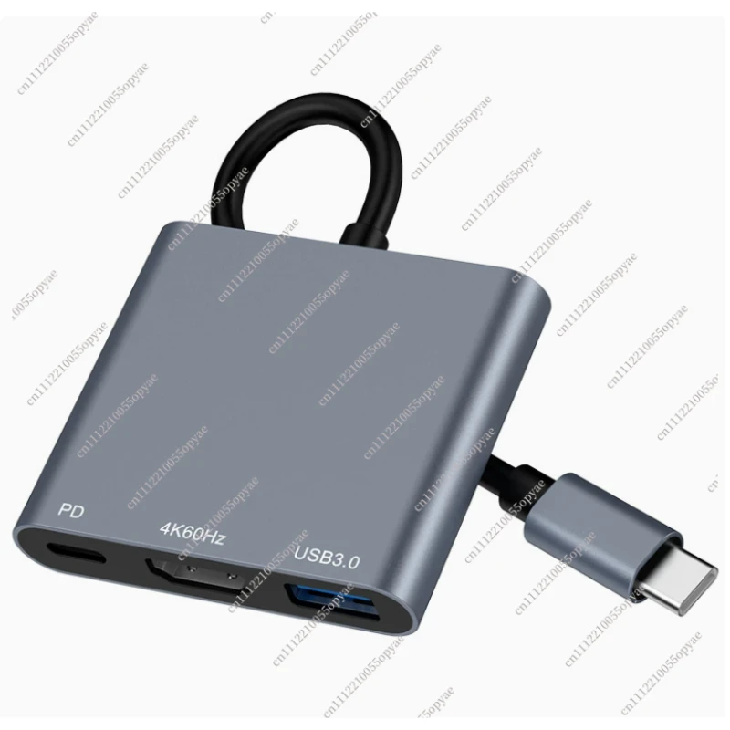 

Type-C to HDMI 3-in-1 Docking Station 4K 60Hz Multi-function USB C Hub Adapter for Laptop Game Console Expansion Dock