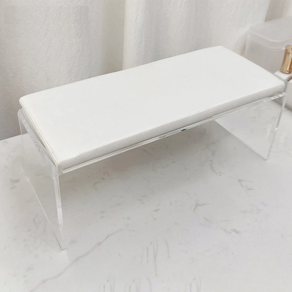 

Minimalist Hand Rest for Nail Transparent Acrylic Nail Art Hand Pillow Stand for Manicure Salon Arm Rest Table for Nails