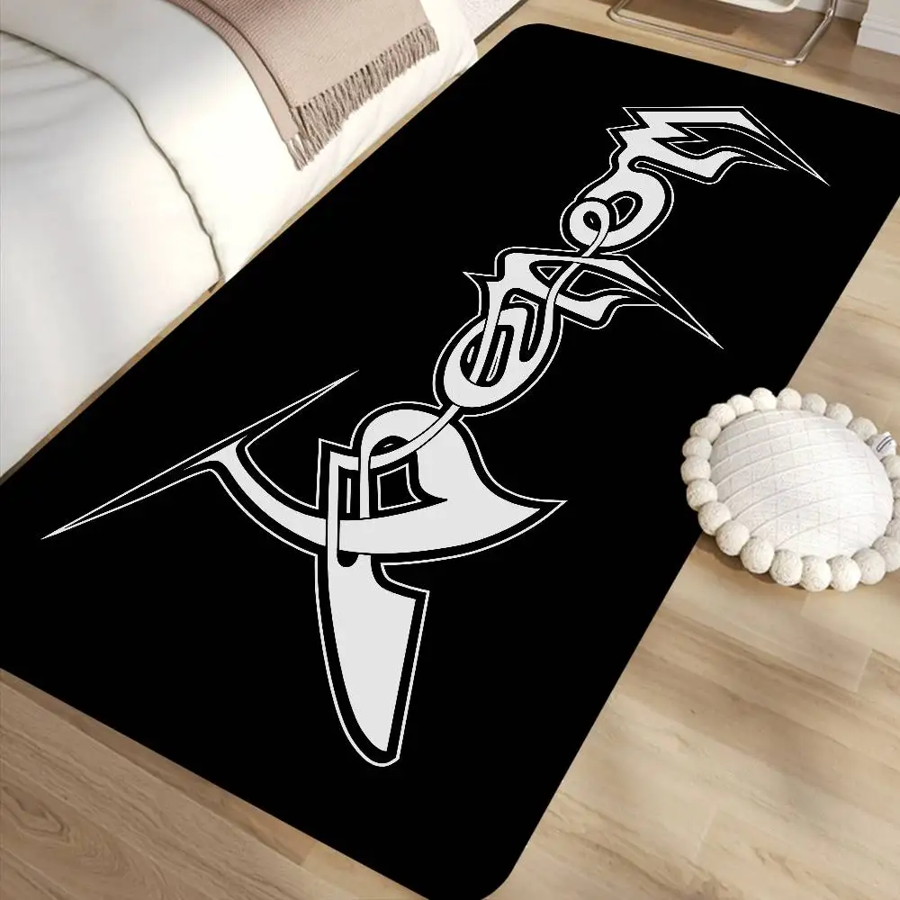 V-Venoms Black Metal Band Door Mat Nordic Style Bedroom Living Room Doormat Home Balcony Anti-Slip Alfombra