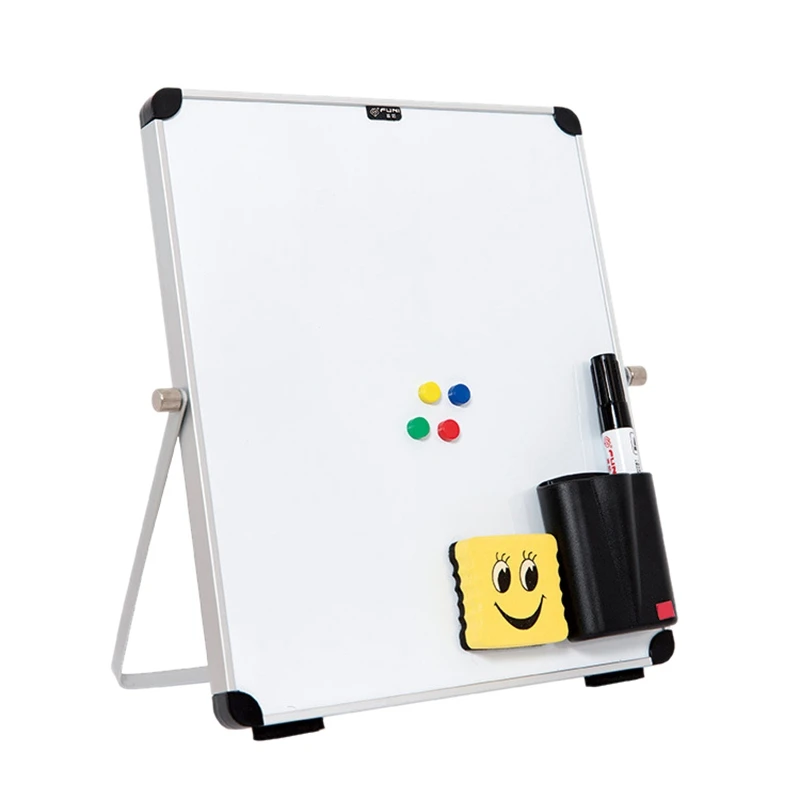 Heiße kleine Desktop-Trocken lösch brett tragbare kleine magnetische doppelseitige Whiteboard-Staffelei für Kinder zu tun Liste Whiteboard für zu Hause