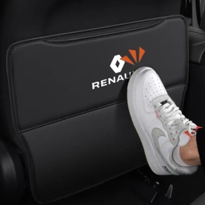 Protector de asiento de coche, alfombrilla antipatadas, decoración para Renault RS Megane 2 3 4 Trafic Scenic 2 Clio Captur Twingo Q, 1 unidad