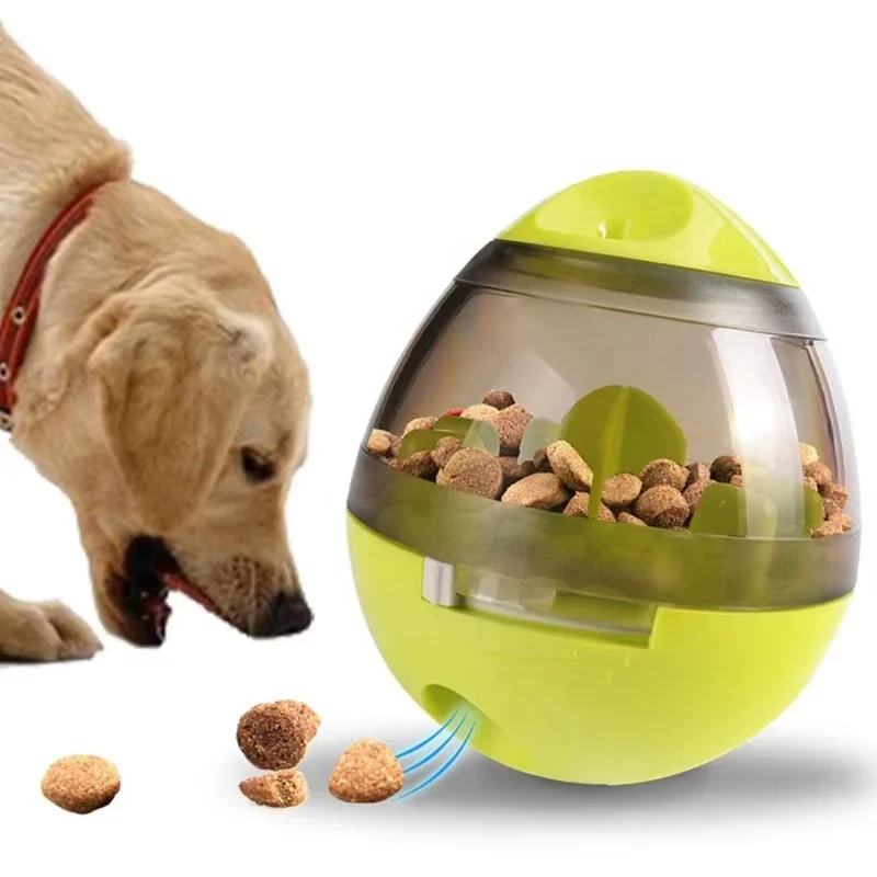 Interactive Slow Eating IQ Treat Dispensing Treat Ball with Food Dispenser Dog Cat Pet Toy Balls