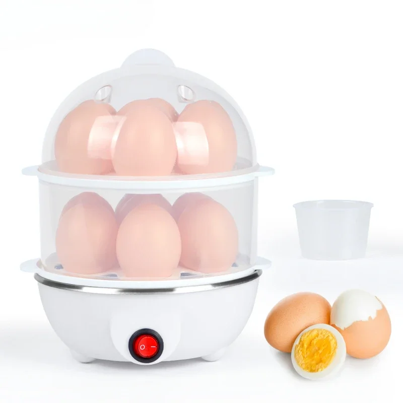 G39-0007 Kitchen Double-layer Electric Egg Cooker Penguin Quick Egg Cooker