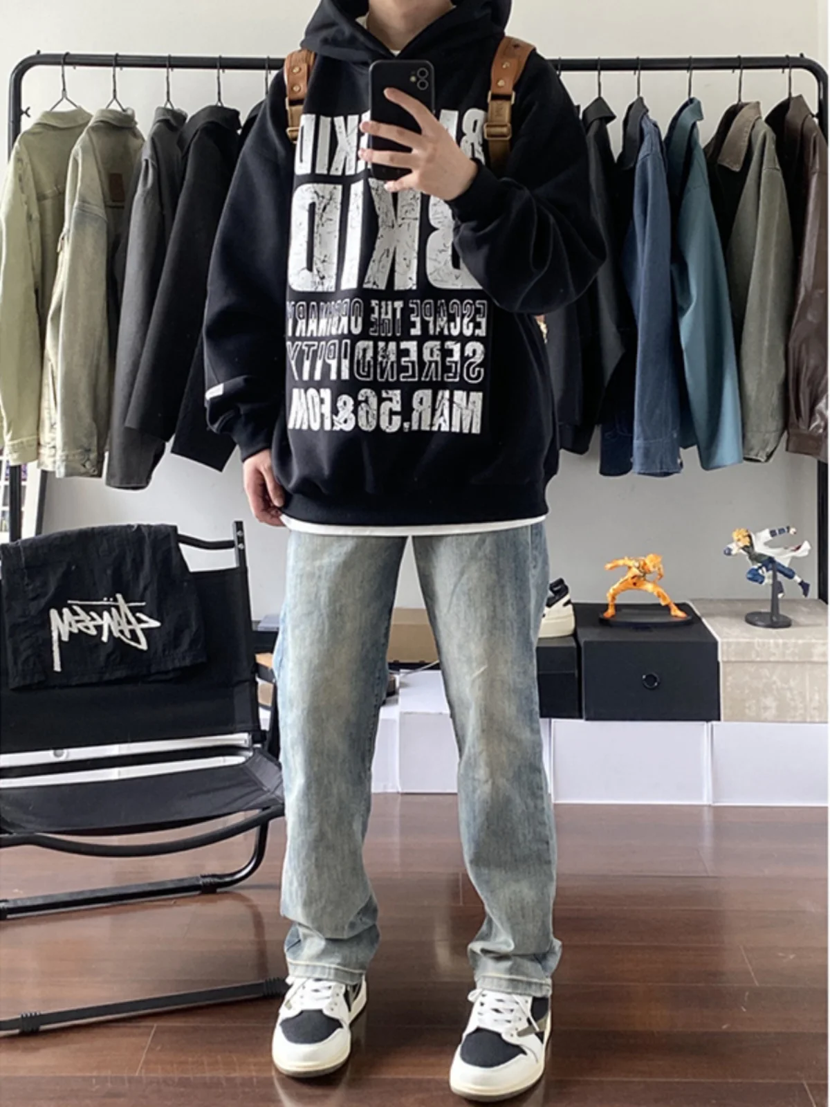 

Chic Letter Print Sweatirt for Boys Heavyweight Hardwearing Autumn Hoodie Cool Trendy Jaet Loose Fit Casual Comfortable