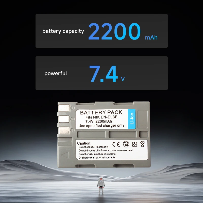 니콘 D50 D70 D70S D80 D90 D100 D200 D300 D300S D700 카메라용 EN-EL3E 배터리