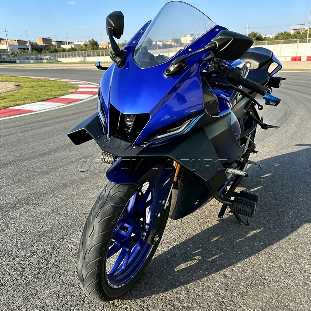 For YAMAHA R15 GP WING Front spoiler Lower spoiler lower lip DOWNFORCE NAKED FRONTAL SPOILERS R15 V4 R15M 2026 2025 2023 2024