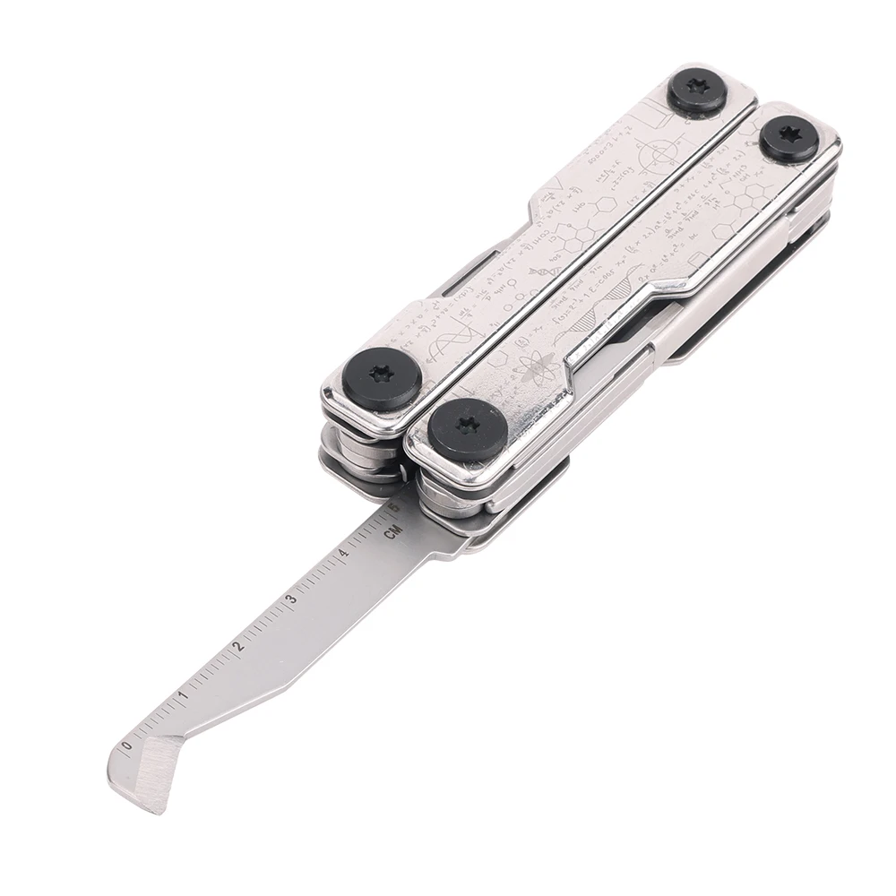 Imagem -06 - Swiss Mais Tech-portátil Spring-action Tesoura Bolso Edc Multitool com Faca Dobrável Ferramentas Manuais de Acampamento ao ar Livre Box Cutter 12 em 1