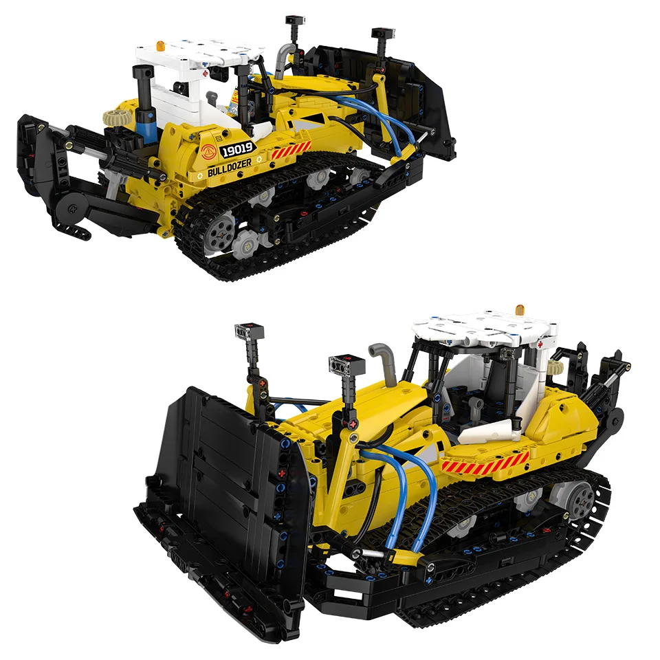 

New Mould King 19019 Pneumatic Bulldozer Set Building Blocks Kits Educational Toys Technical Bricks 1200PCS Kids Adults Gifts