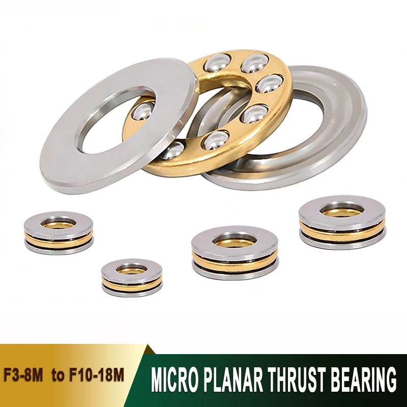 

2Pcs Miniature Thrust Mini 3-in-1 Plane Bearing F3-8M F4-9M F4-10M F5-10M F5-11M F5-12M F6-12M F6-14M F7-13M F7-15M to F10-18M