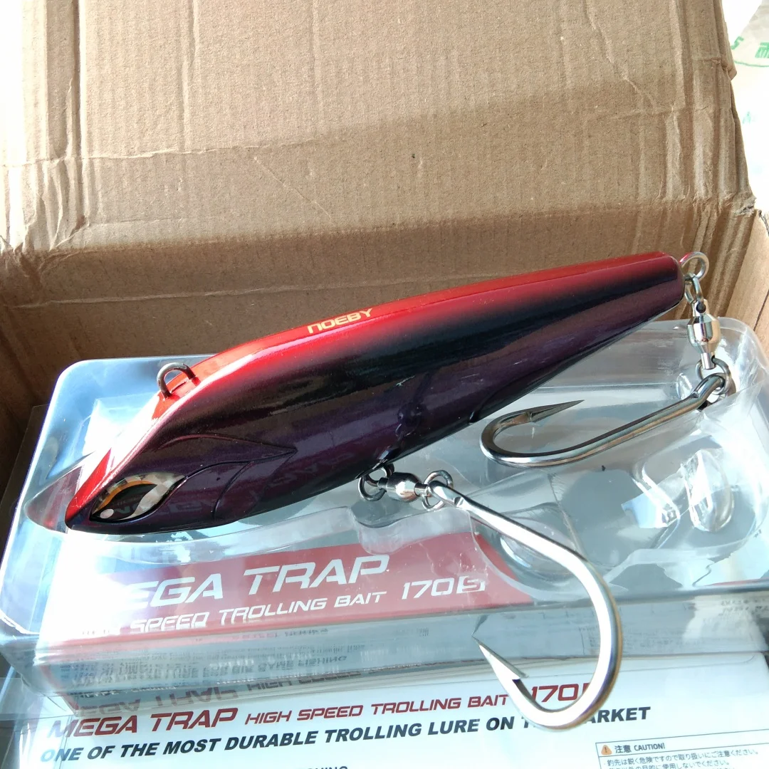 noeby-シンキングvibフィッシングルアー、ワフー・マグロ用人工ハードベイト、大物釣り、メガトラップ、170mm、213g-210mm-347g