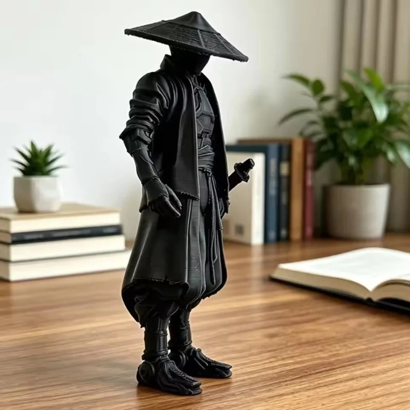 Novelty Funny Ninja Statue Decorative Model Creative Samurai Ornaments Multi-functional 3D Printed Warrior Ornament Home view 5