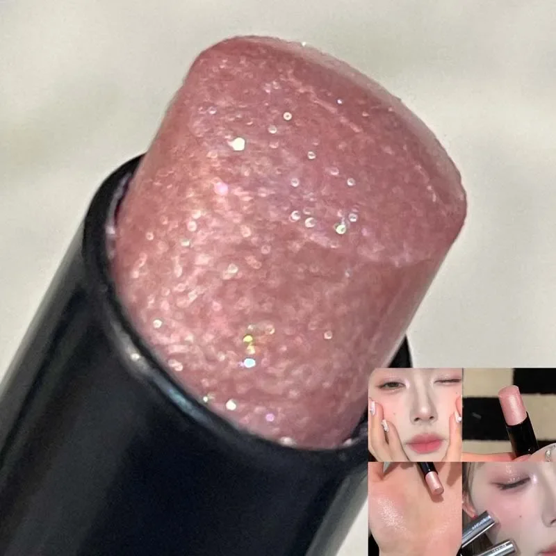 لامع هيغليغتر عصا الماس الطبيعي بريق الأبيض تسليط الضوء على عينيه قلم كونتور التظليل اشراق الوجه الجسم ماكياج #6