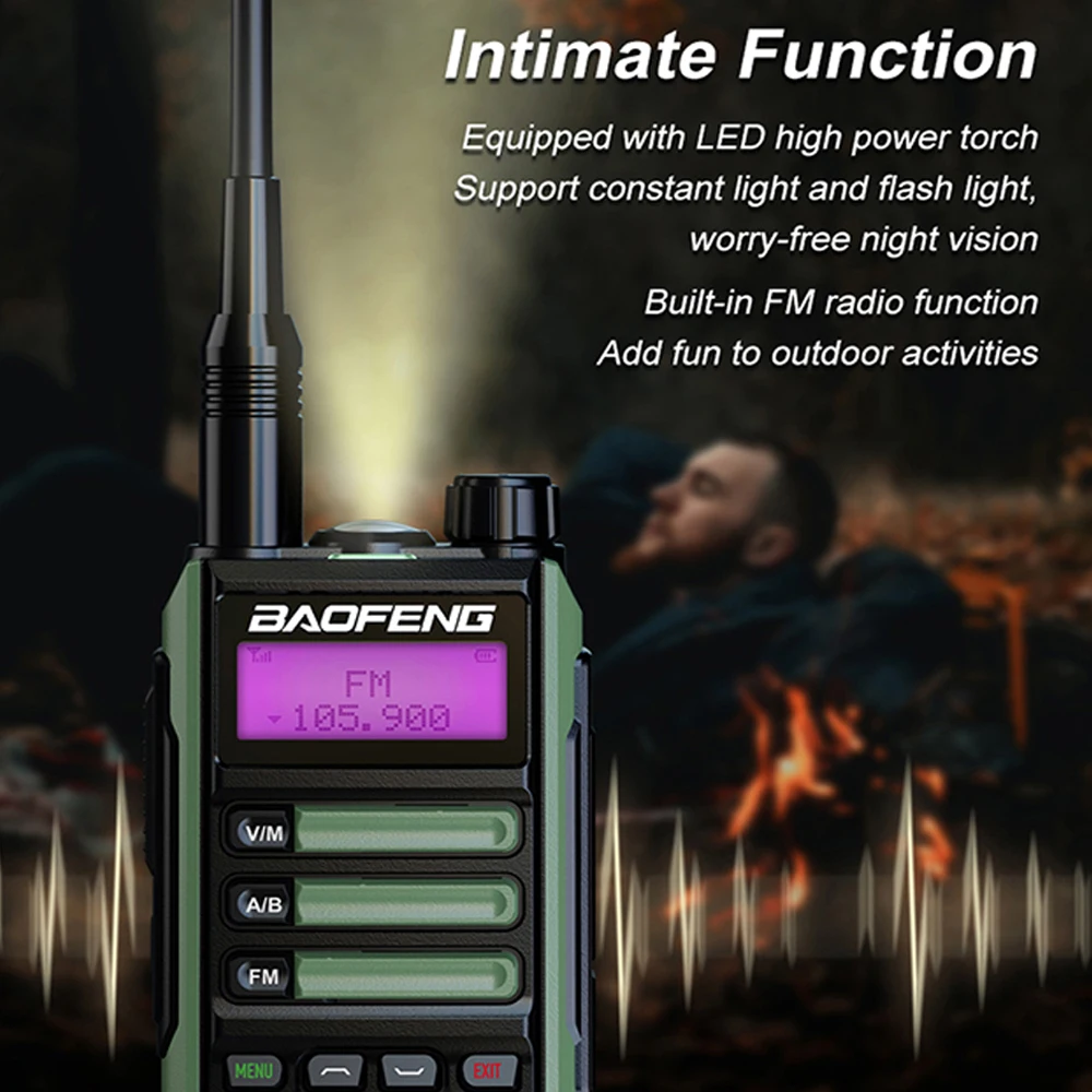 BF-UV16 BAOFENG Portable Walkie Talkie UV-16 Pro Mate IP68 Waterproof Two Way Radios UV16 Plus Handheld Transceiver Upgraded