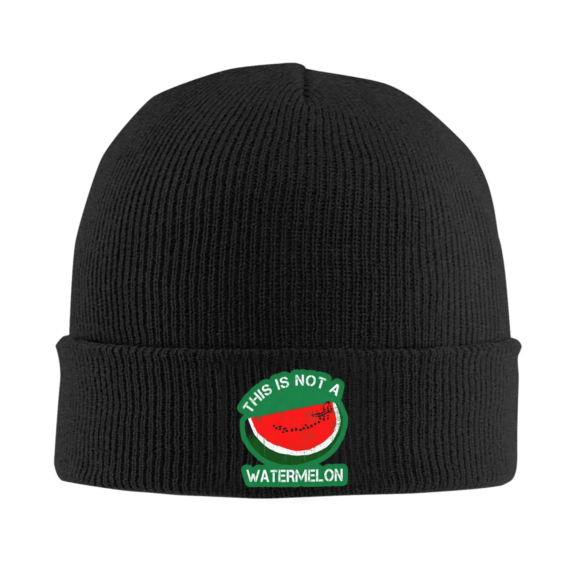 This Is Not A Watermelon Winter Skullies Beanies Hat Warm Autumn Knitted Hats Bonnet Caps for Women Men