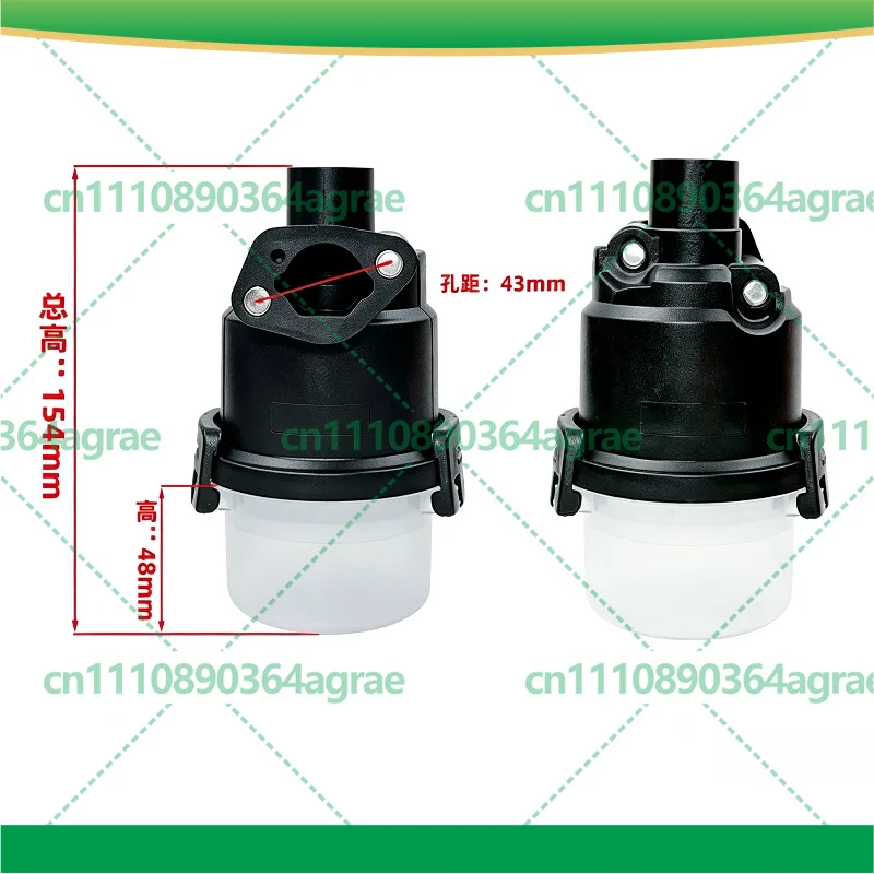 High Air Filter Base With Side Waste Pipe for Zongshen VP200 XP200 Vertical Shaft Tiller Garden Power Tool Accessories