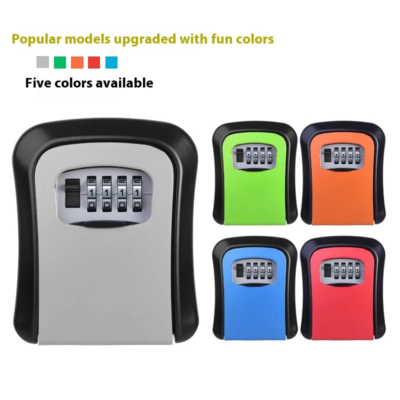 New key box password large wall-mounted construction site apartment decoration factory key box password lock