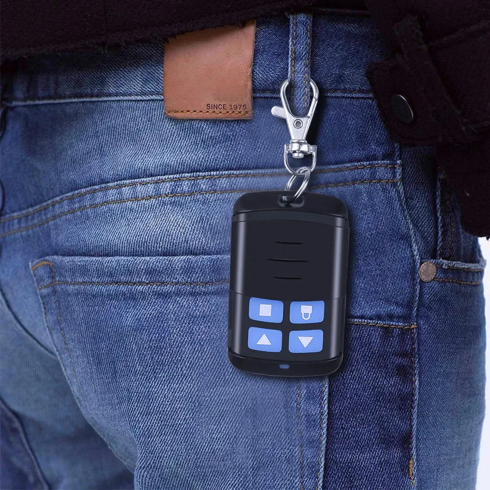 KEBIDUMEI 1/3/5 Stück 433MHz RF-Fernbedienung Kloniergerät 4-Tasten-Fernbedienung Festcode-Ersatz für Toröffner – Detail 3