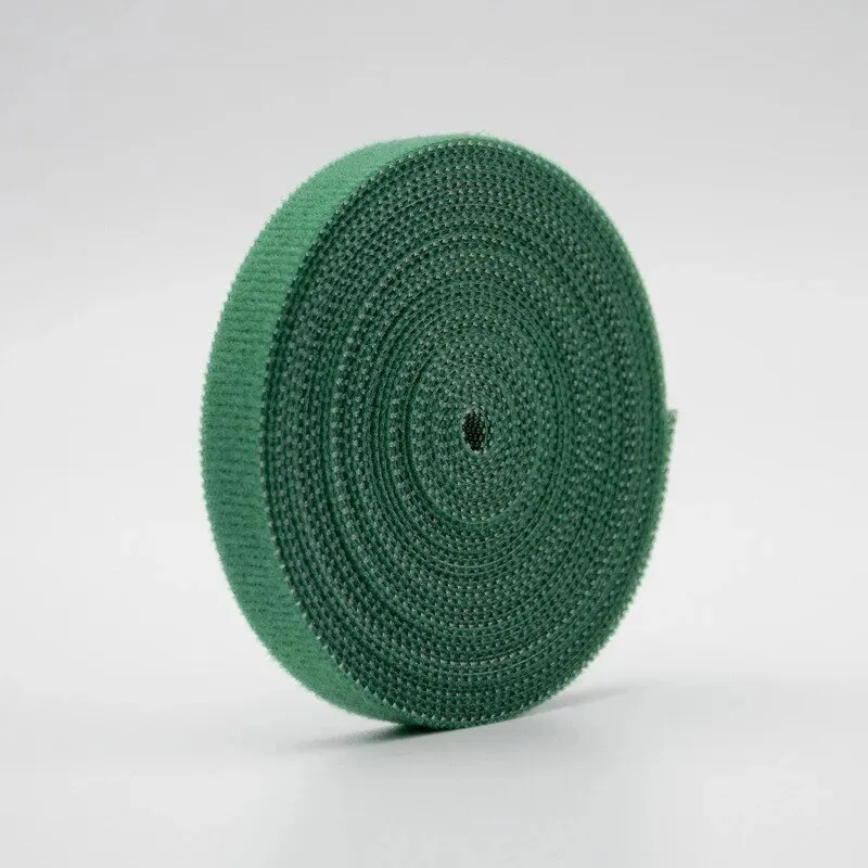 5m 1 Roll Black/Green Nylon Cable Ties Magic Tape 10mm Wide Multifunctional Wire Organizer Cuttable Self-Adhesive USB Cable Ties image 6