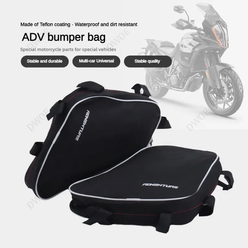 Motorcycle Waterproof Dirt Resistant Adventure Bumper Hanging Bag Drop Bar Toolkit For Frame Crash Bar Bags Tool Travel Bag