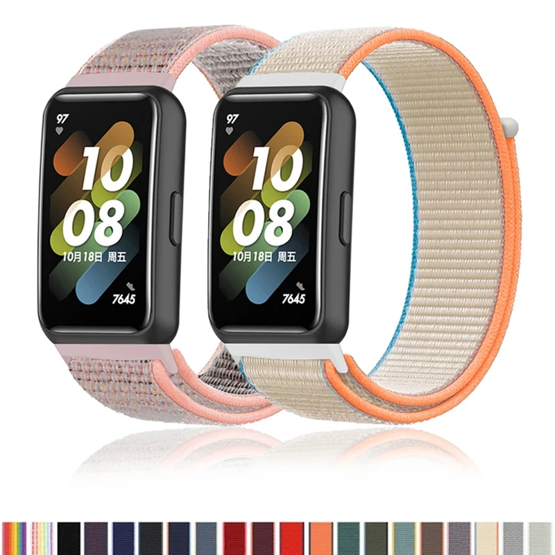 Nylon Loop Smartwatch Strap, pulseira de substituição, Sport Bracelet Belt, acessórios para Huawei Band 8 e 7