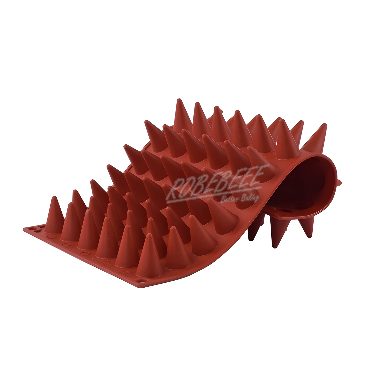66 Cavities Cone Shape Premium Silicone Chcocolate Bar Mould Pudding Candy Making DIY Baking Supplies