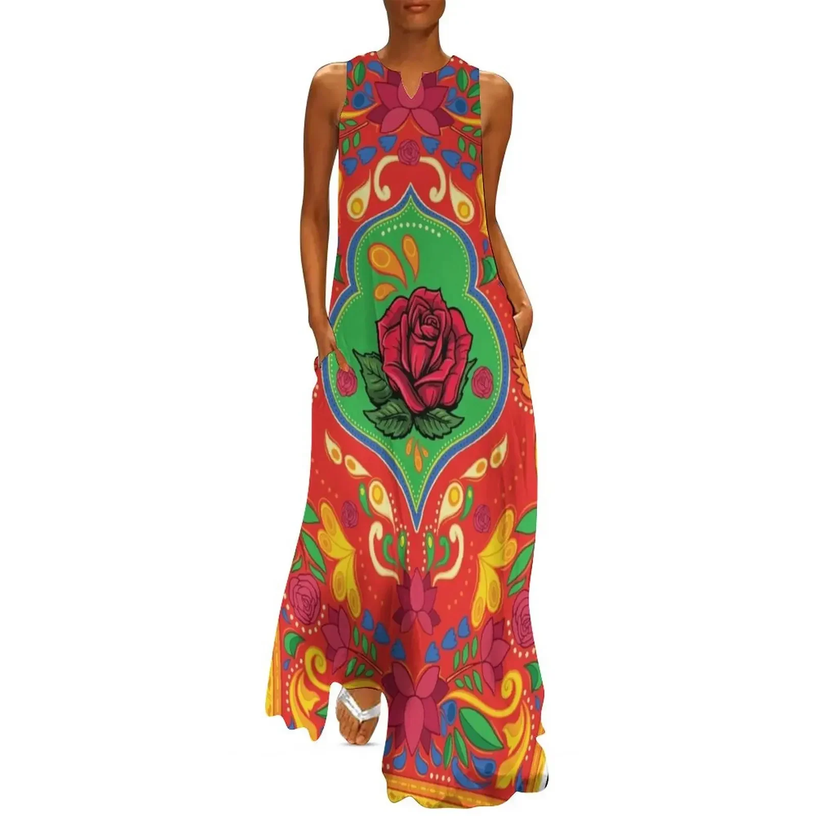 

Colorful truck art pattern Long Dress summer dresses for women 2025 Dresses for wedding party Evening dresses Elegant gown Dress