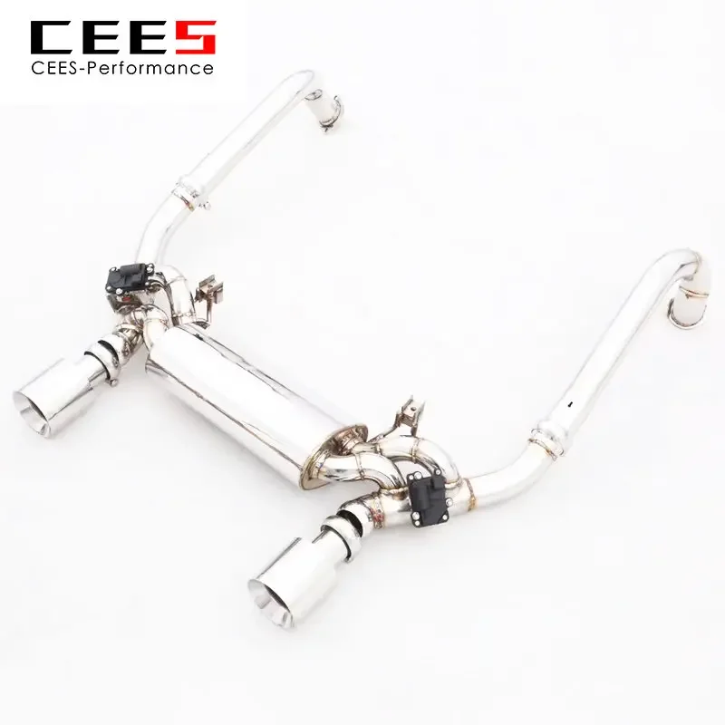 CEES Catback Exhaust for PORSCHE 718 Boxster GT4 2.0 2.5 2016-2019 Racing Performance Car Stainless Steel Valve Exhaust Pipes