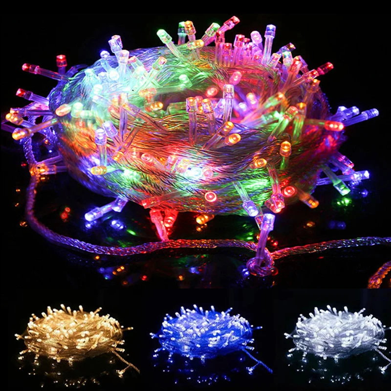 

10 20 30 50M Led String Lights Garlands Room Decoration Fairy Outdoor Bedroom Garden Light Country Wedding Party Christmas Decor