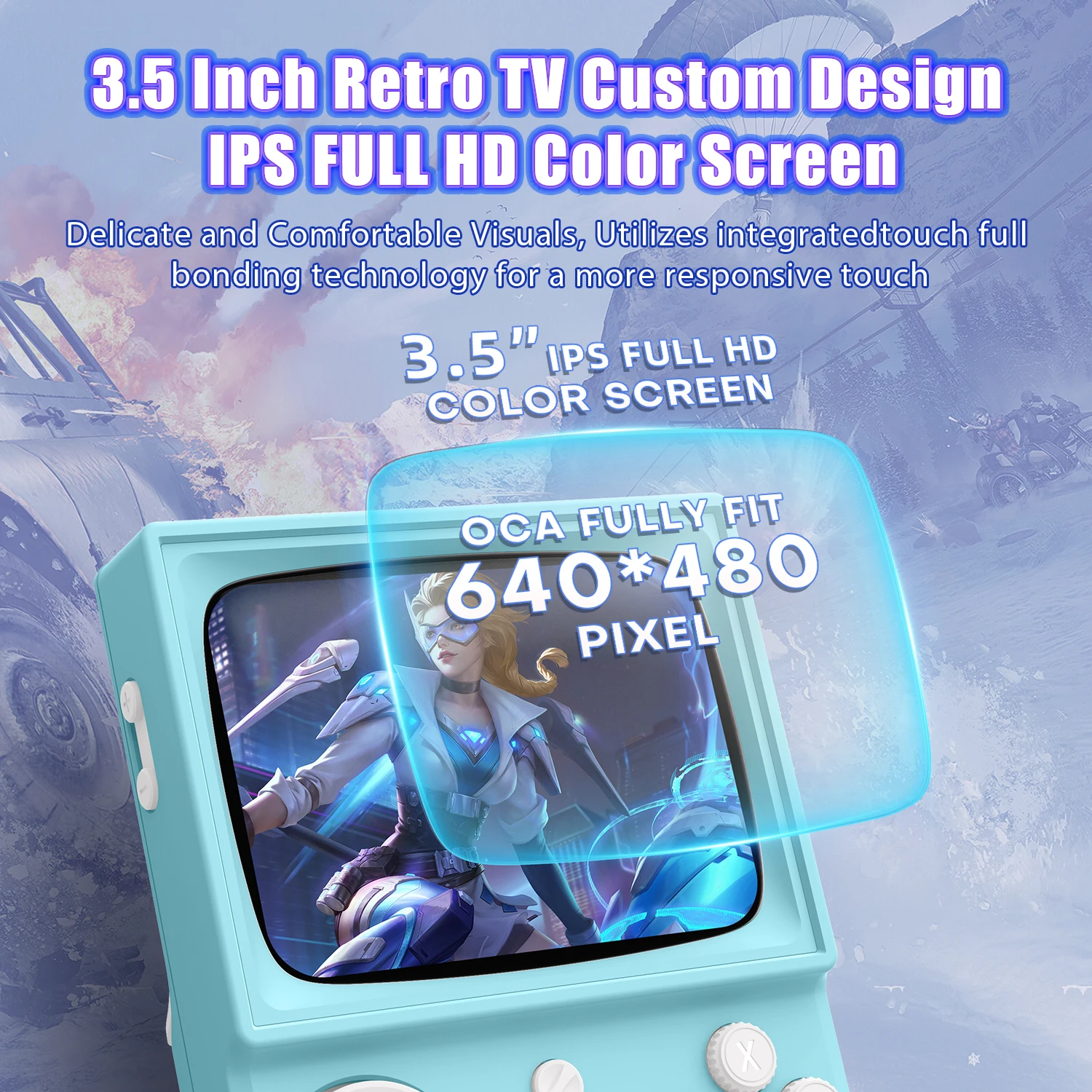 

AISLPC R36T Ретро ТВ Портативная игровая консоль 3,5-дюймовая система EmuELEC 64/128 ГБ Портативный видеоплеер Портативная игровая консоль Подарок для мальчика