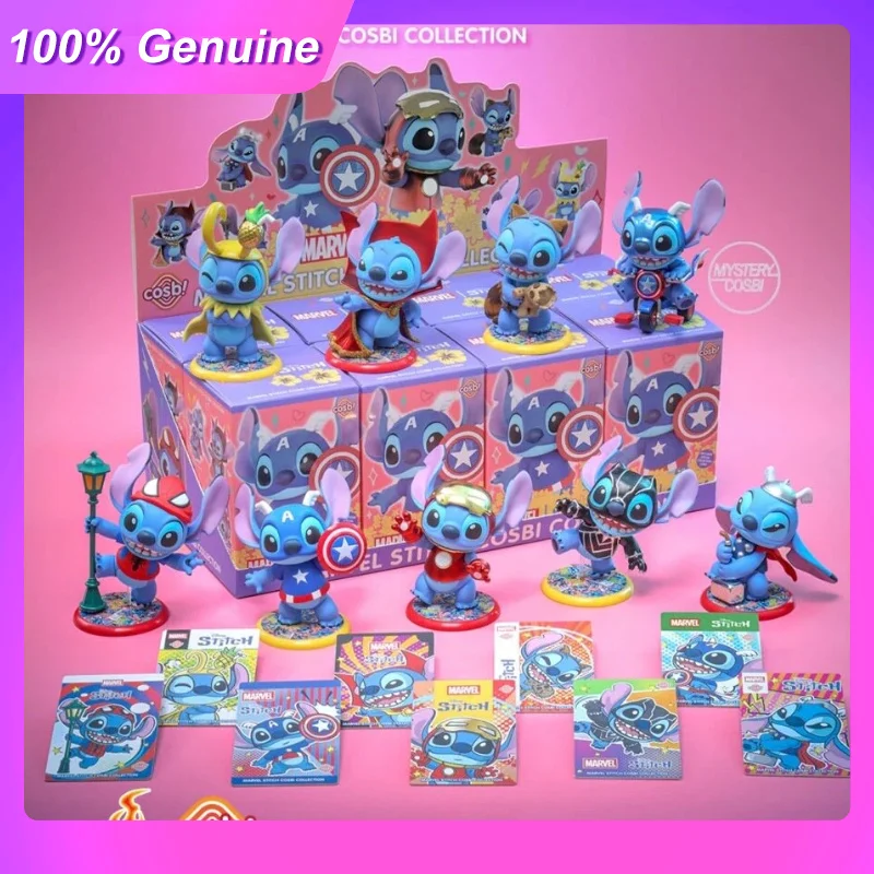 

Genuine Toptoy Marvel Stitch Cosbi Mini Blind Box Figure As Thor Collectible Action Figure Desktop Decor Gift For Kids Fans