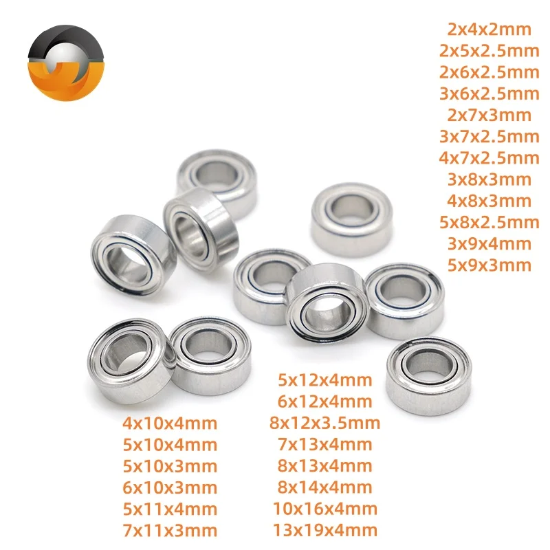 10 Stück MR115ZZ 5 x 11 x 4 mm Rillenkugellager MR63ZZ MR74ZZ MR105ZZ MR128ZZ MR148ZZ Miniaturlager Erweiterte hohe Qualität