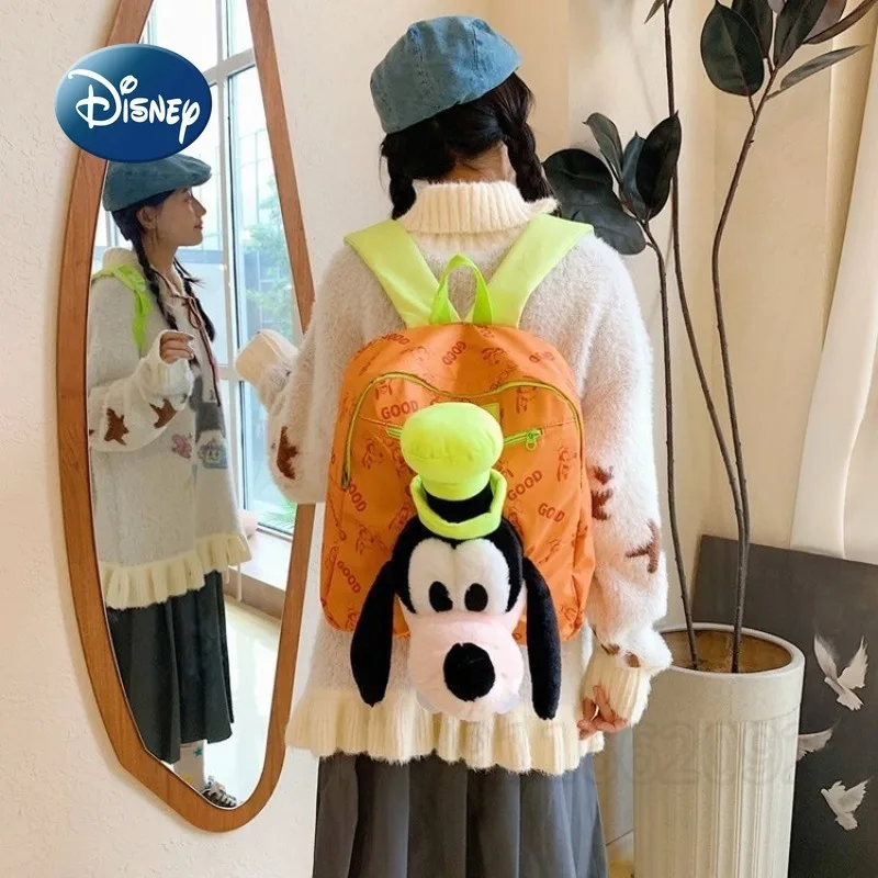 Disney Goofy's New Fashion Doll Backpack Cartoon Children's Schoolbag Large Capacity Doll Fashion Casual Children's Backpack
