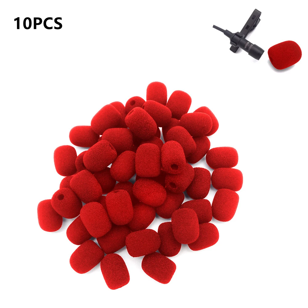 10 stücke 6mm Mini Headset Mikrofon Abdeckung Schwamm Schaum Windschutzscheibe Ersatz Lavalier Schwanenhals Konferenz Mic Abdeckung – Detail 9