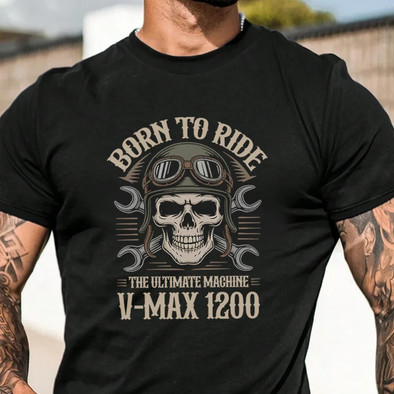 

Summer Born To Ride The Ultimate Machine Retro Biker T-Shirt Men Women Loose Breathable Quick Drying Suitd Sports Tops