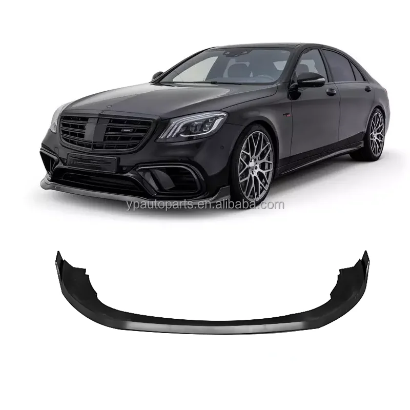 

PP Plastic Material KO B700 Style Car Front Lip Upgrade Front Bumpers For S-Class W222