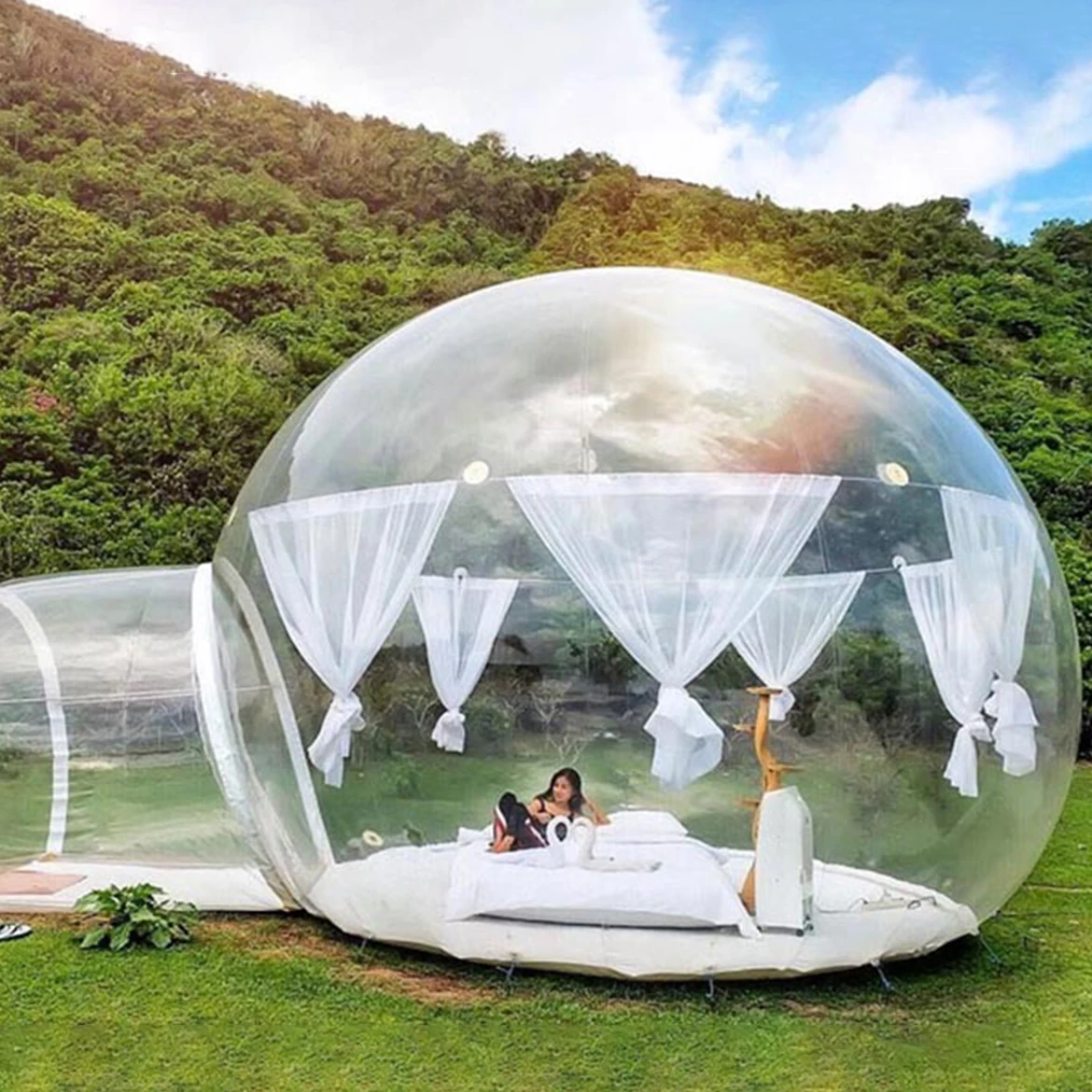 

Commercial Bubble Tree Hotel On Sale Transparent Inflatable Dome House PVC Bubble Tent For Camping Popular Igloo Tent