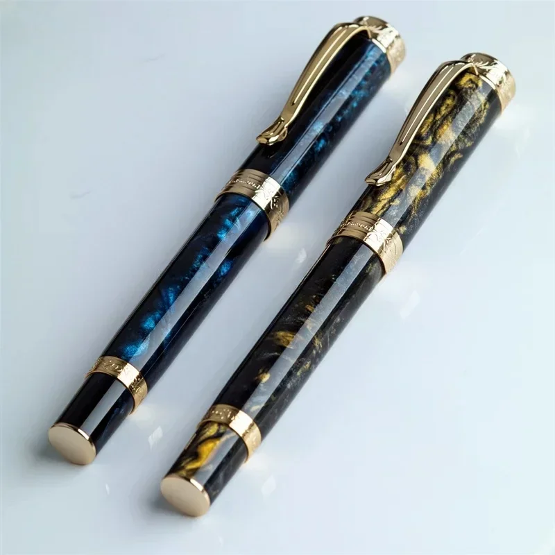 

Tangmoon D6 Fountain Pen with Magnetic Cap Premium Resin Calligraphy Pen EF F Nib for Writing Practice Gifts Office Supplies