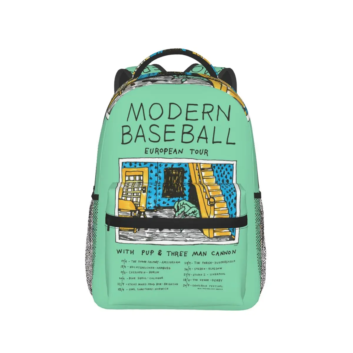 Mercancía moderna de la banda de béisbol para Slaughter Beach The Front Bottoms Marietta, mochila, bolso escolar, bolsos de hombro
