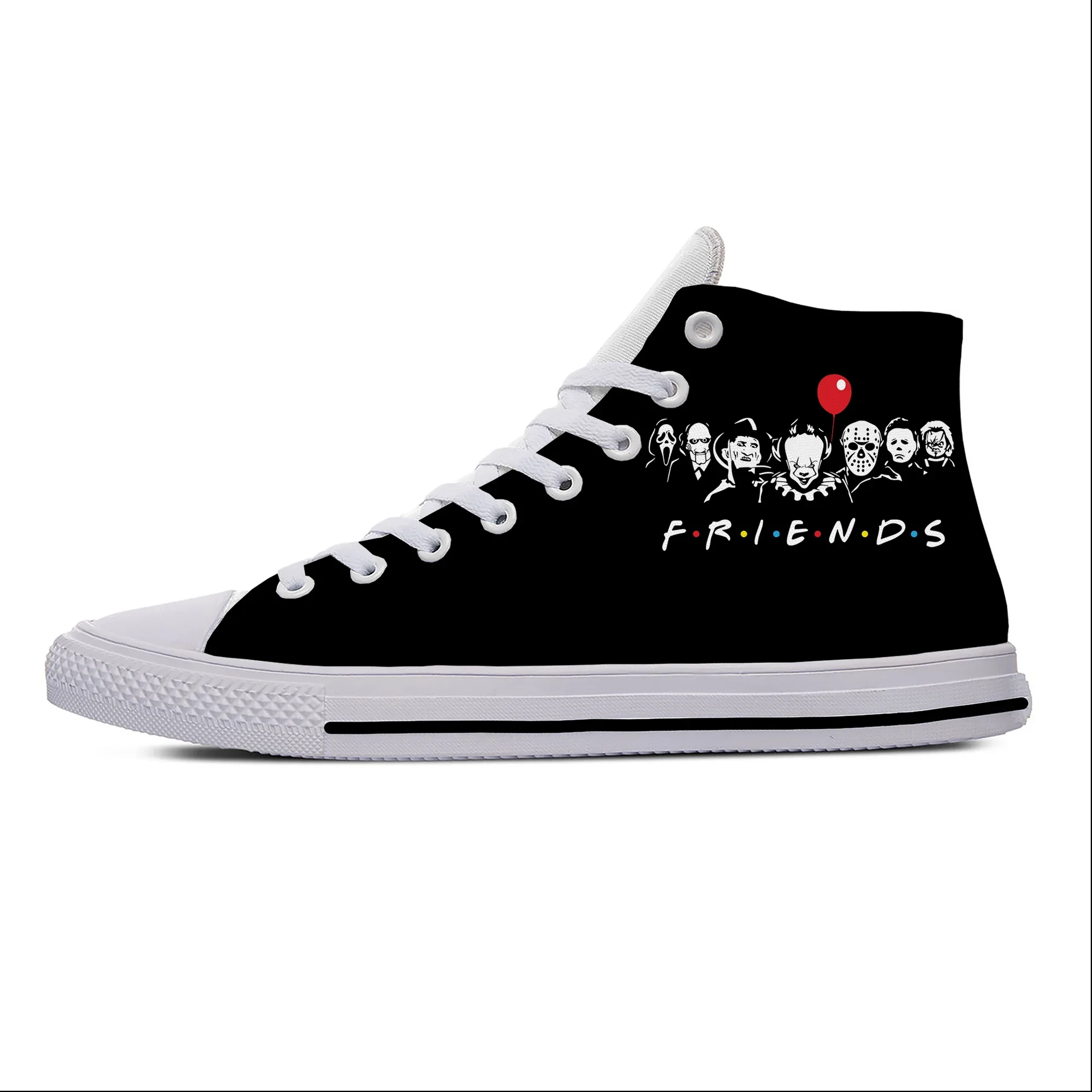 Hot Michael Myers Horror Pinhead Chucky Jaws Schreeuwen Casual Schoenen Hoge Top Lichtgewicht Board Shoes Ademend Heren Sneakers