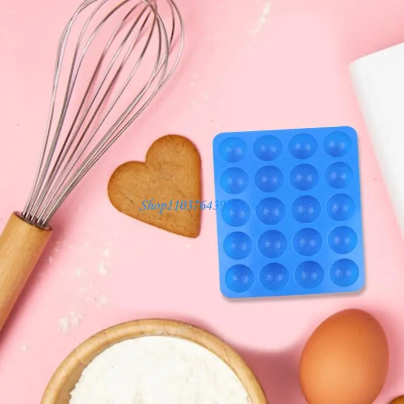 قالب كيك سيليكون مرن مكون من 20 قطعة، مقاوم للحرارة، آمن للاستخدام في الفريزر، مثالي للحلويات المنزلية والحلويات