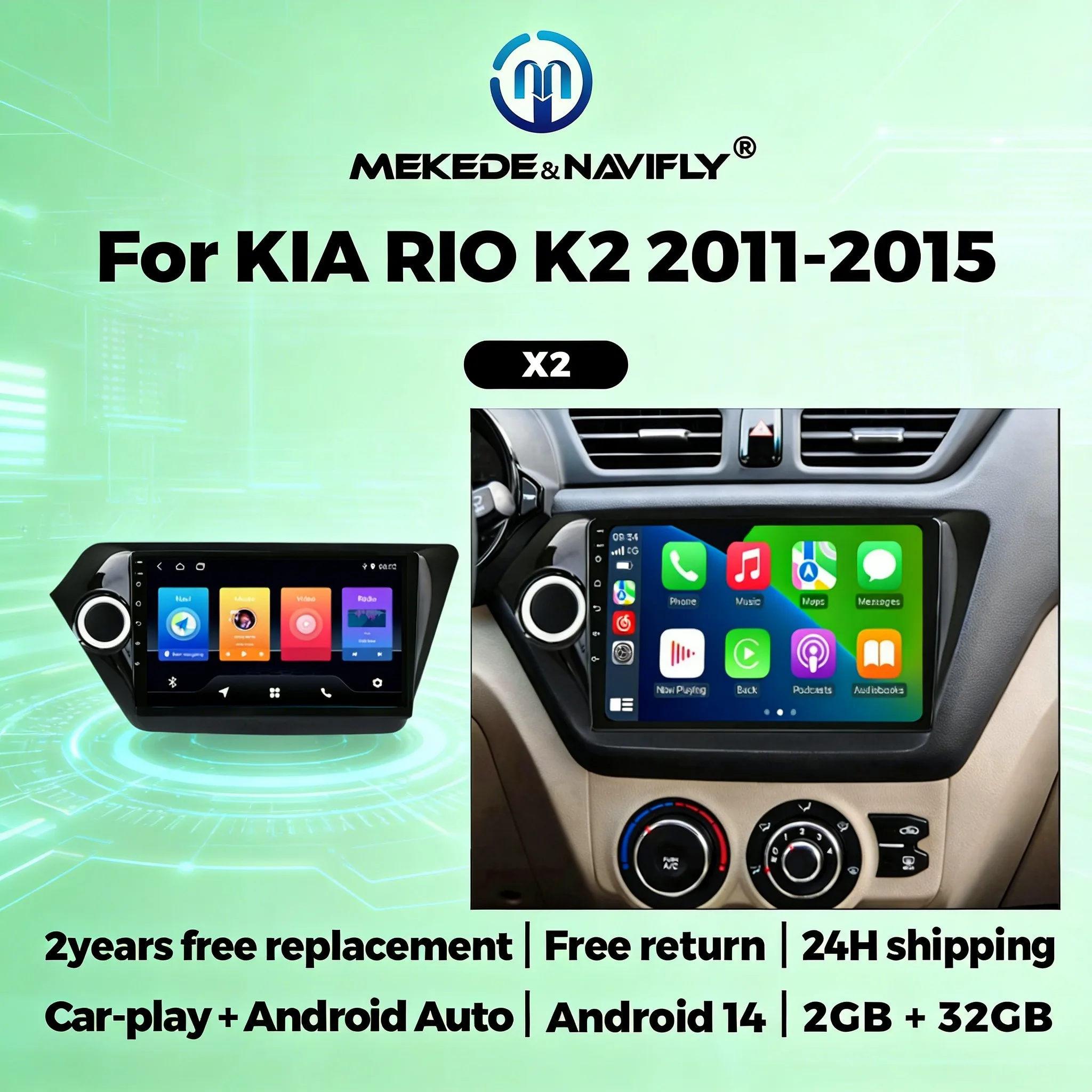 

Android All in one Car Radio For Kia Rio K2 2011-2015 Car Electronic Devices GPS Navigation WIFI Car Multimedia Video Player DSP