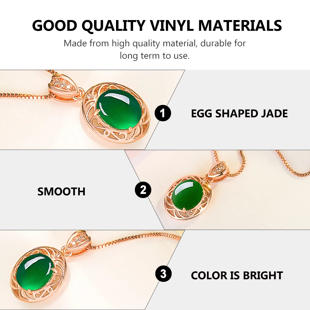 

Green Jade Pendant Necklace Shaped Delicate Gift 30% Silver [white Copper] Accessory