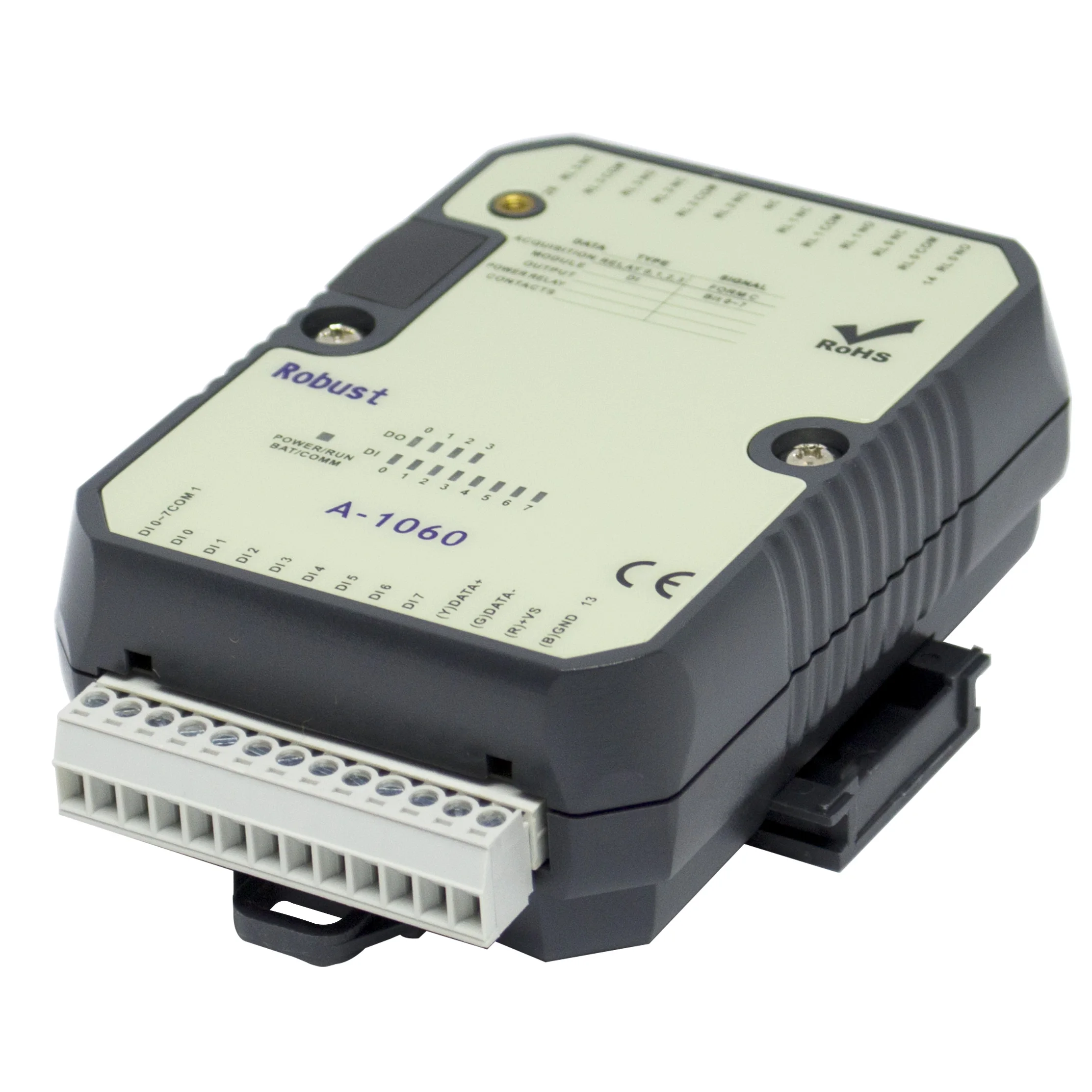 Módulo remoto de E/S Modbus RTU Relé 8DI 4DO con puerto RS485 para tomoción industrial PLC (A-1060)*