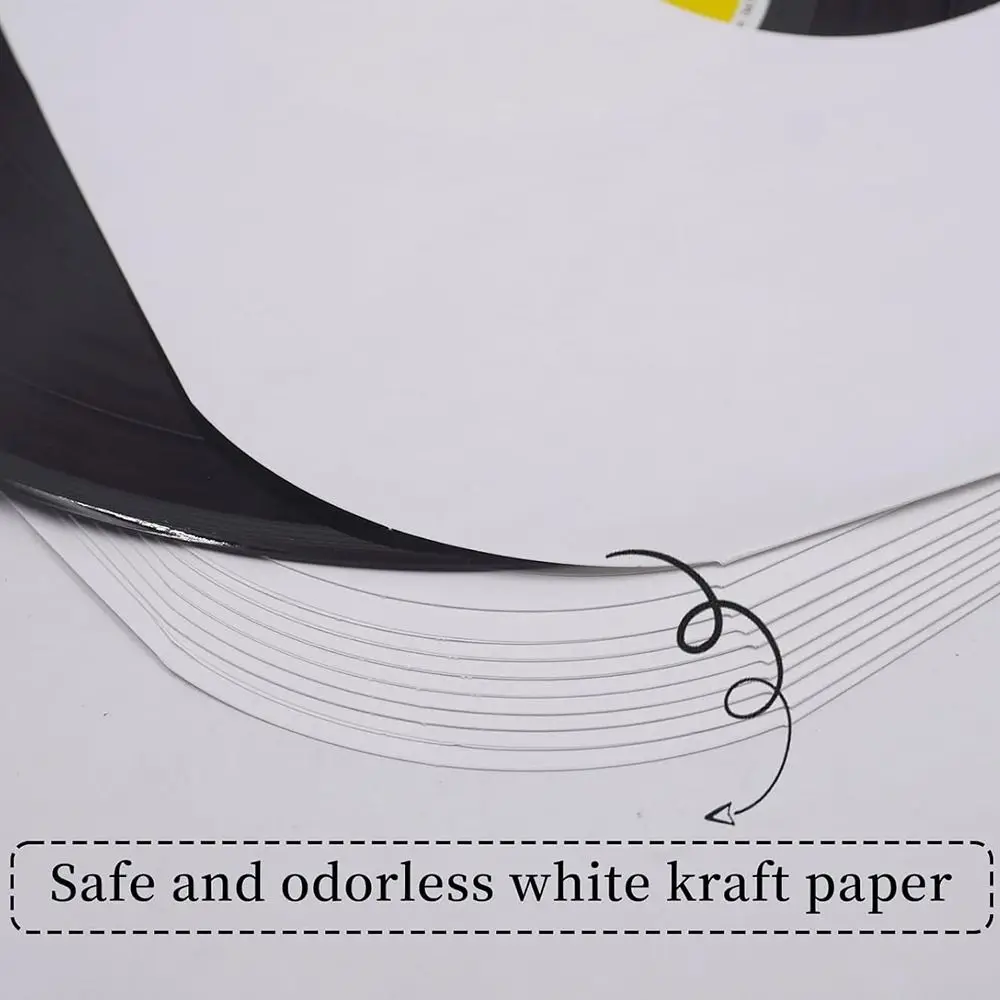 New 12 Inch Vinyl Record Storage Sleeves White Anti-static LP Album Holder With Poly-lined Kraft Paper Bags