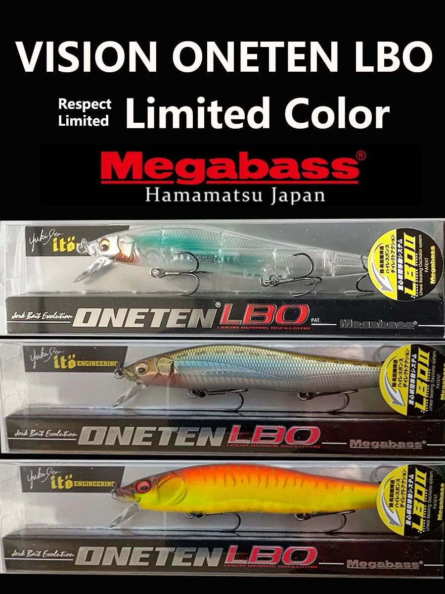 لون محدود اليابان Megabass VISION ONETEN LBO SP-C 115 مللي متر 14 جرام العائمة الأصلي الطعوم الاصطناعية باس الصيد إغراء Jerkbait LBO