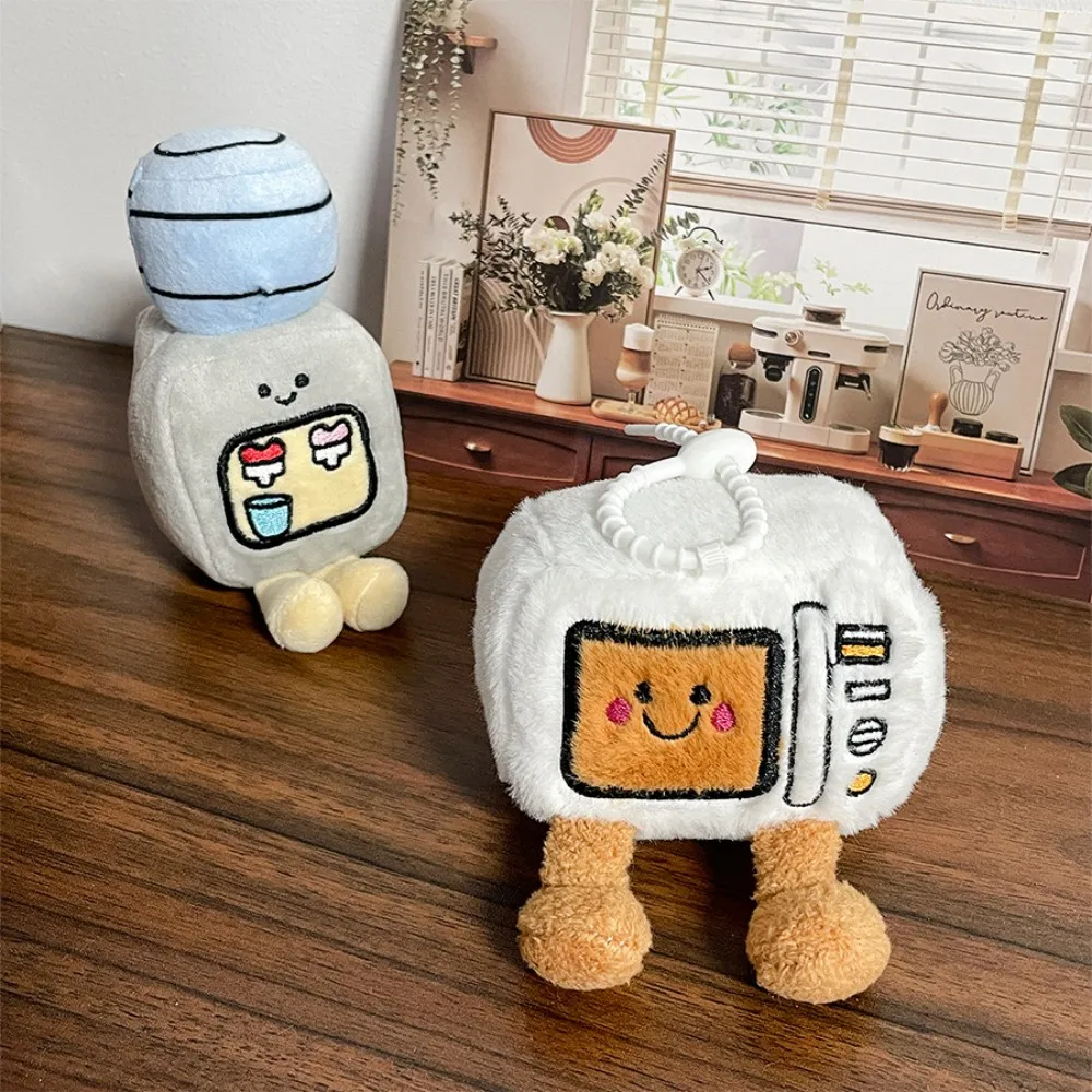 Cartoon Creative Game Console Pendant Water Dispenser Plush Keychain Backpack Pendant Couple Gift